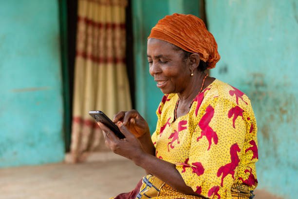 Woman paying a bill on her phone